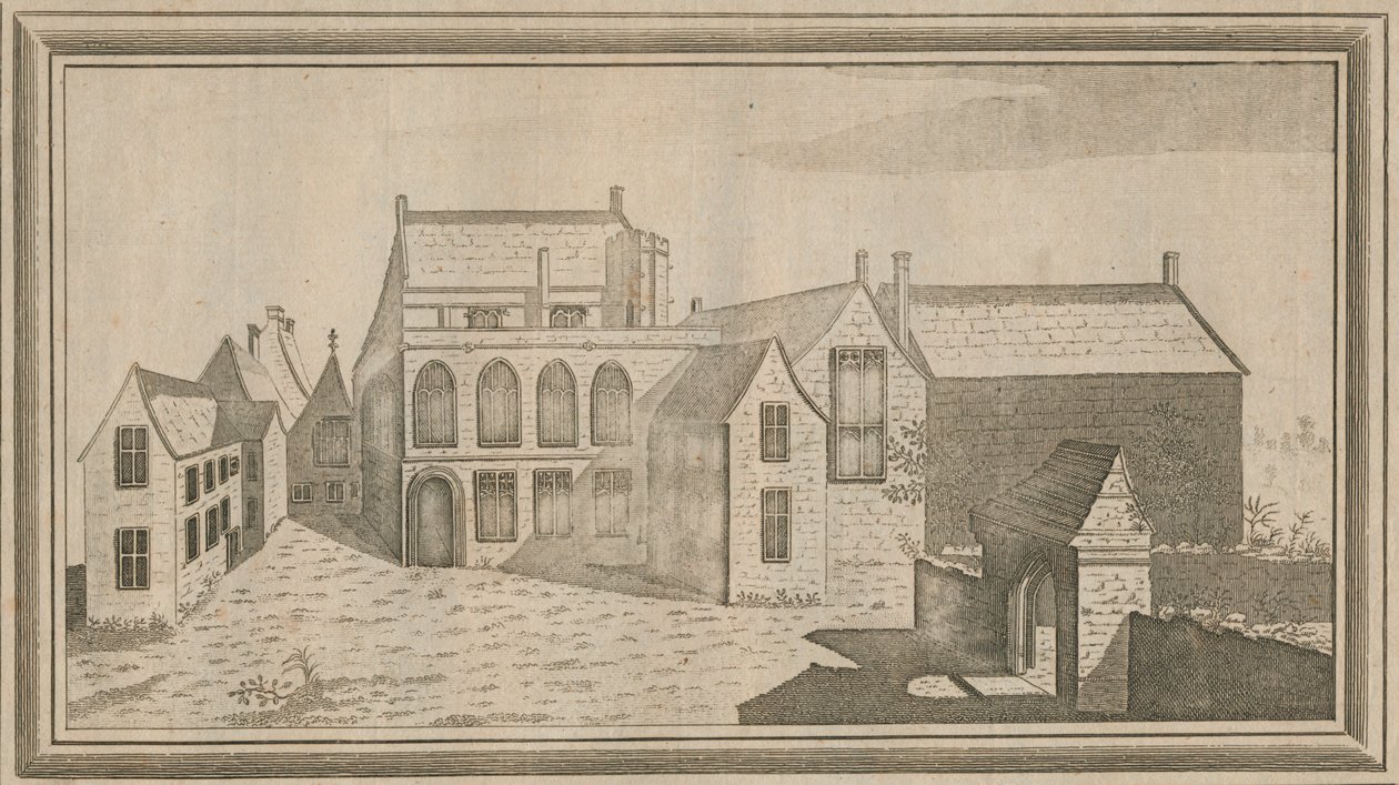 Ansicht des Minster Lovel Priory in der Grafschaft Oxford, 1784 von Unbekannt