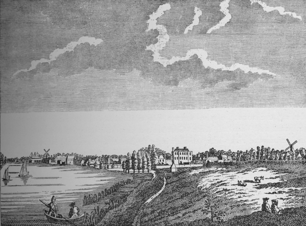 Ansicht von Wandsworth, Surrey, ca. 1780, 1912 von Unbekannt