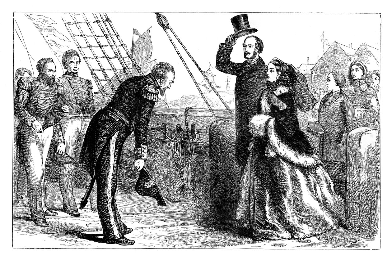 Besuch der Königin und Prinz Albert auf der Resolute, 1856, ca. 1888 von Unbekannt