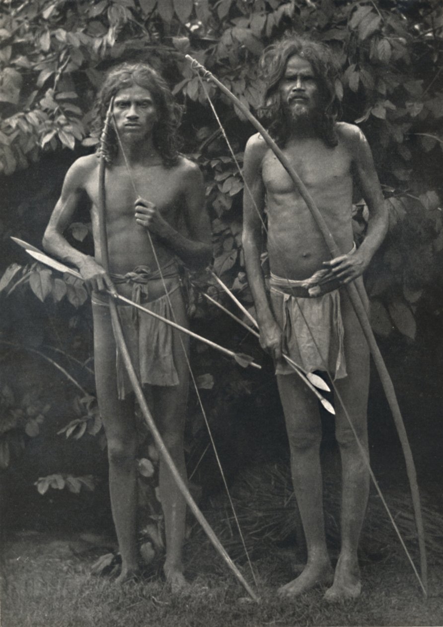 Wedda mit Bogen und Pfeilen, 1926 von Unbekannt