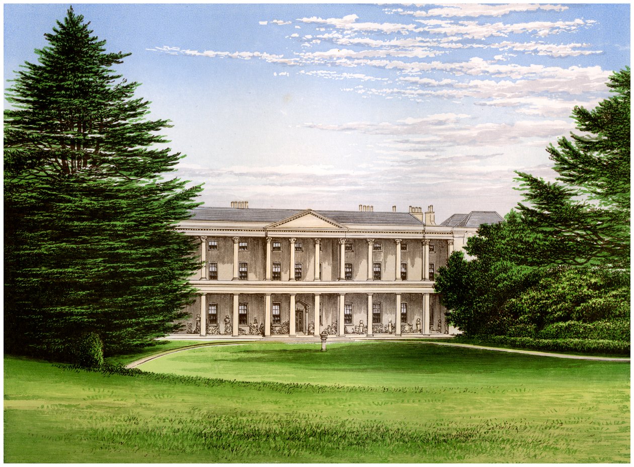 West Wycombe House, Buckinghamshire, Heim von Baronet Dashwood, um 1880 von Unbekannt