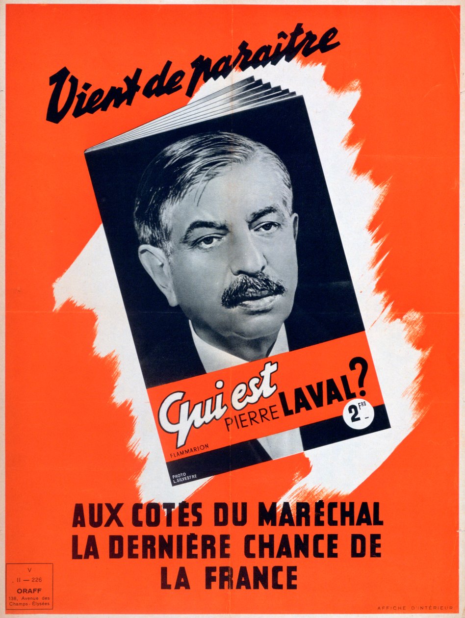 Wer ist Pierre Laval, Vichy-französisches Propagandaplakat von Unbekannt