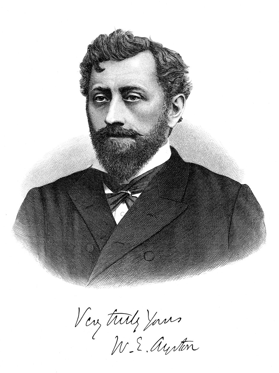 William Edward Ayrton, britischer Physiker, Elektroingenieur und Erfinder, 1892 von Unbekannt