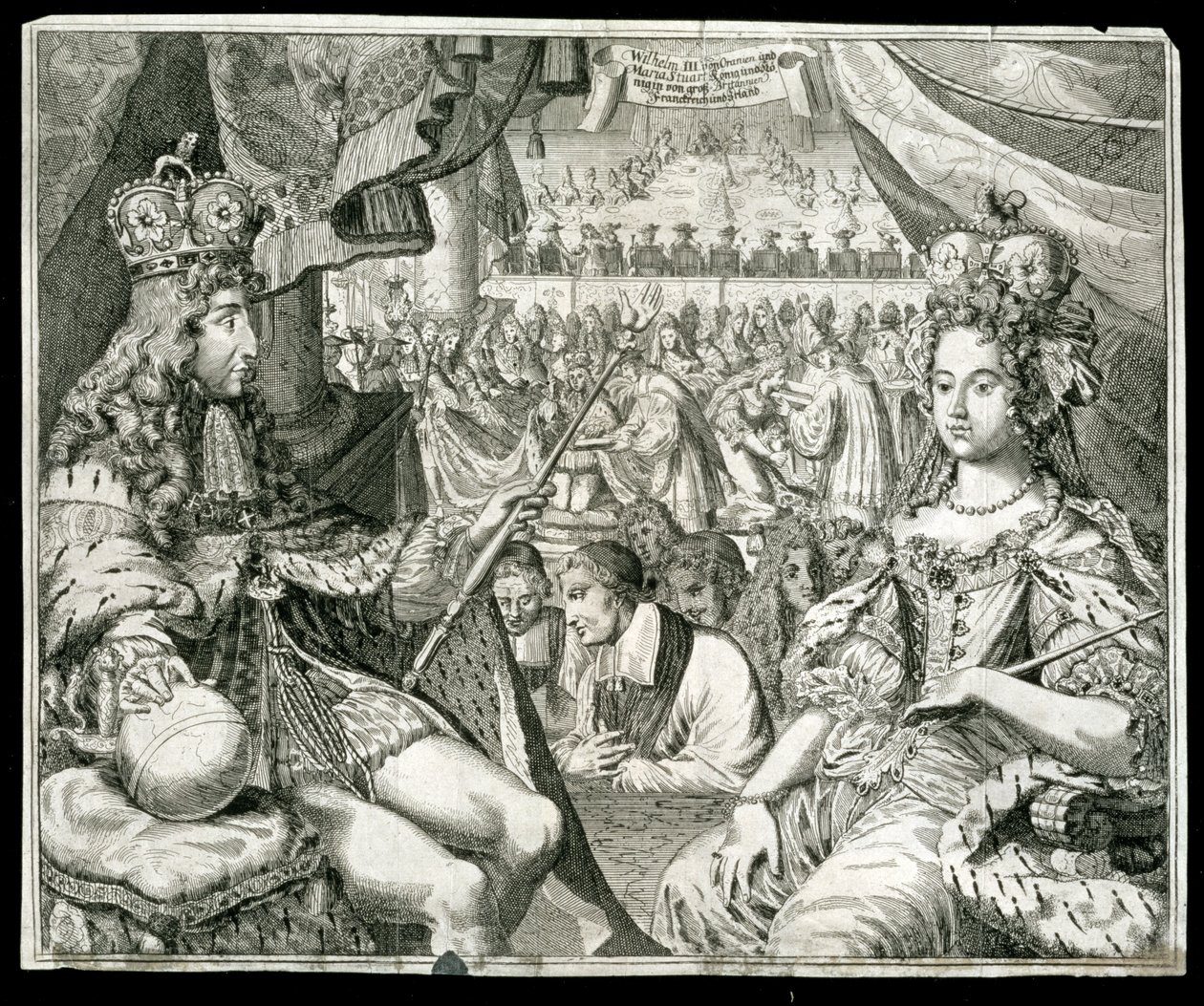 Wilhelm III. und Maria II., König und Königin von Großbritannien und Irland, um 1689 von Unbekannt