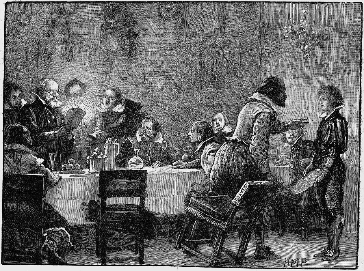 William Parker Lord Monteagle, erhält Warnbrief über das Komplott, 1605 von Unbekannt