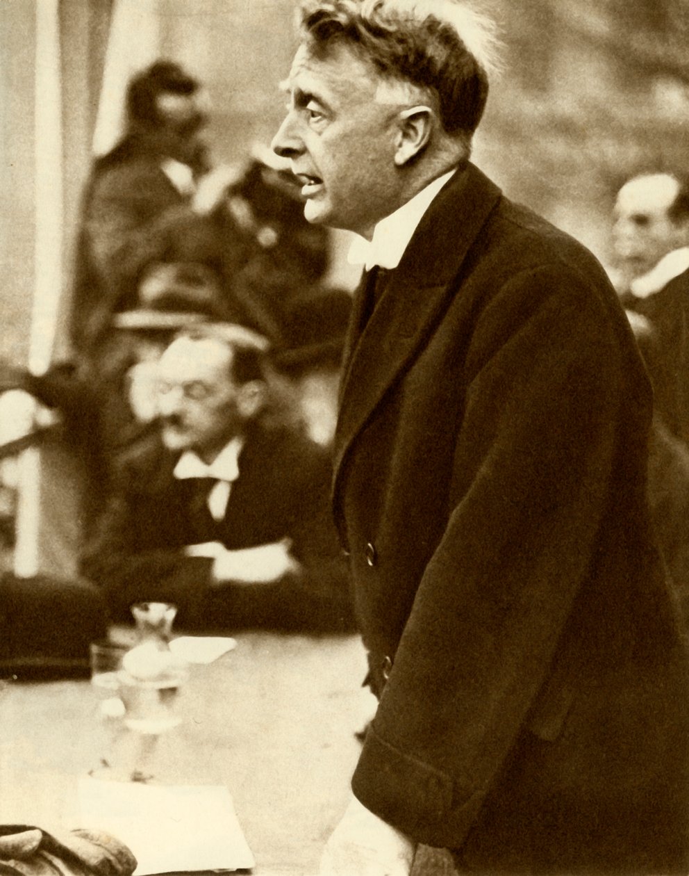 William Thomas Cosgrave hält eine Rede, Dublin, Irland von Unbekannt