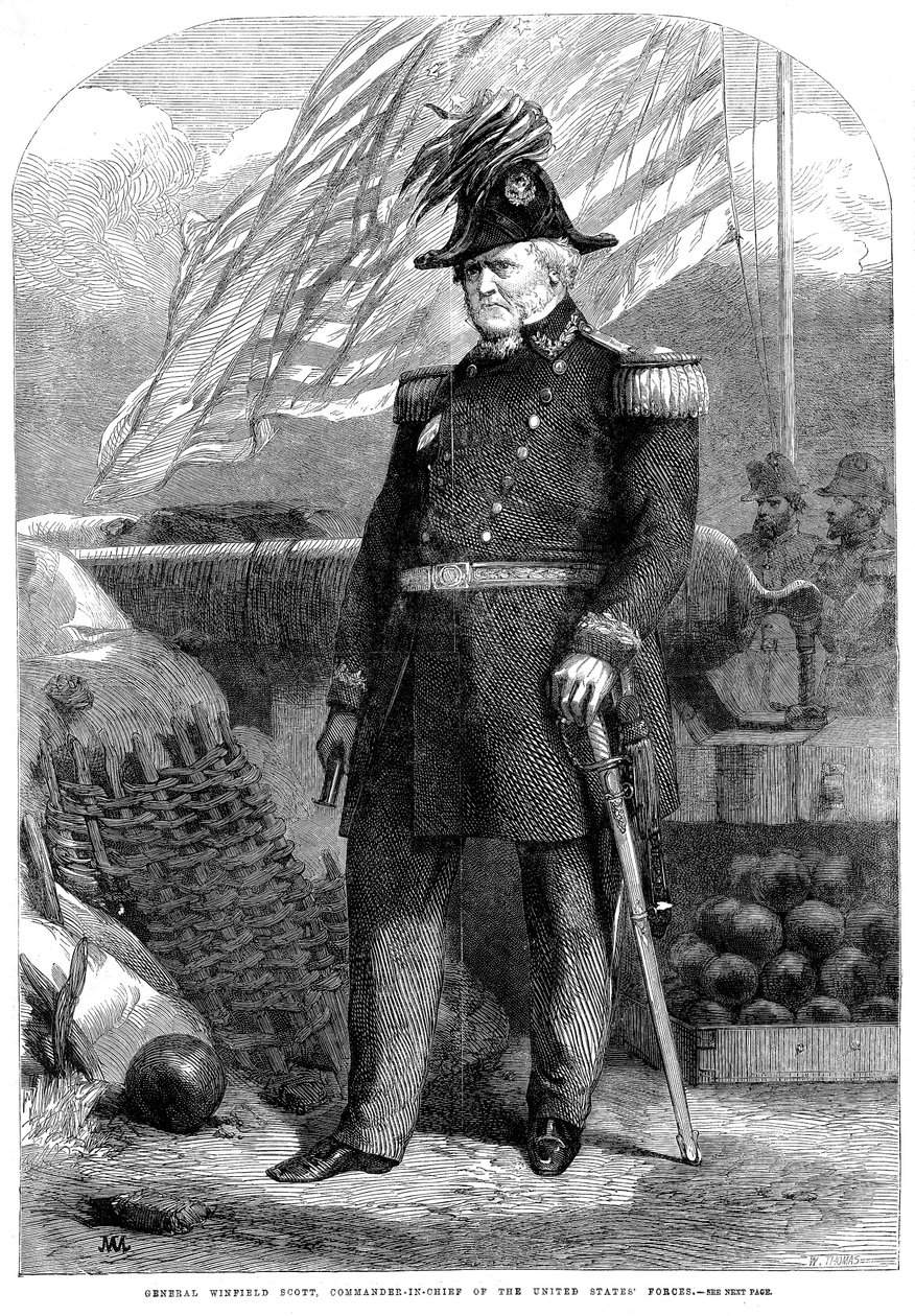 Winfield Scott, amerikanischer Soldat, 1861 von Unbekannt