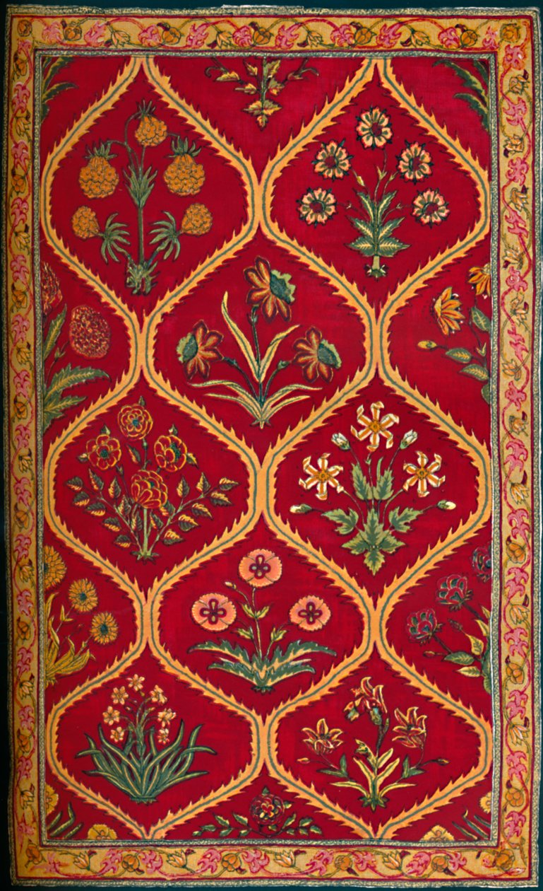Wollteppich. Indische Königliche Fabrik von Lahore, 17. Jahrhundert von Unbekannt