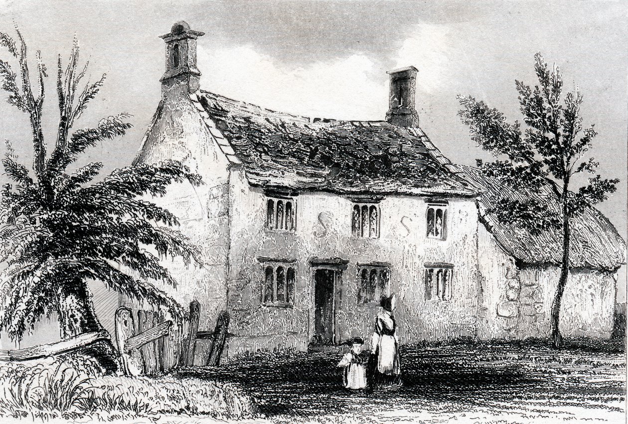 Woolsthorpe Manor, nahe Grantham, Lincolnshire, Geburtsort von Sir Isaac Newton von Unbekannt