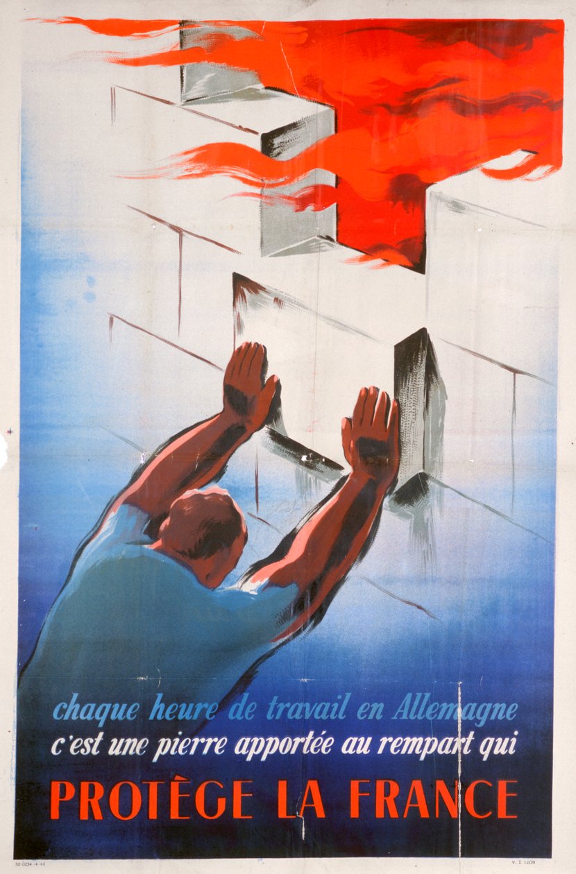 Arbeiten in Deutschland schützt Frankreich, 1944 von Unbekannt