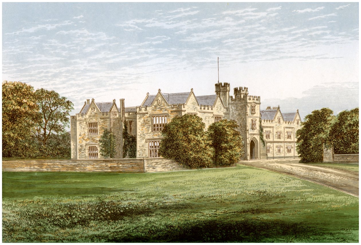 Wytham Abbey, Oxfordshire, Heim des Earl of Abingdon, ca. 1880 von Unbekannt