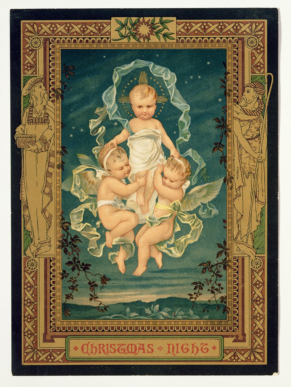 Weihnachtsnacht, Weihnachtskarte, 1880er Jahre von Unbekannt Unbekannt