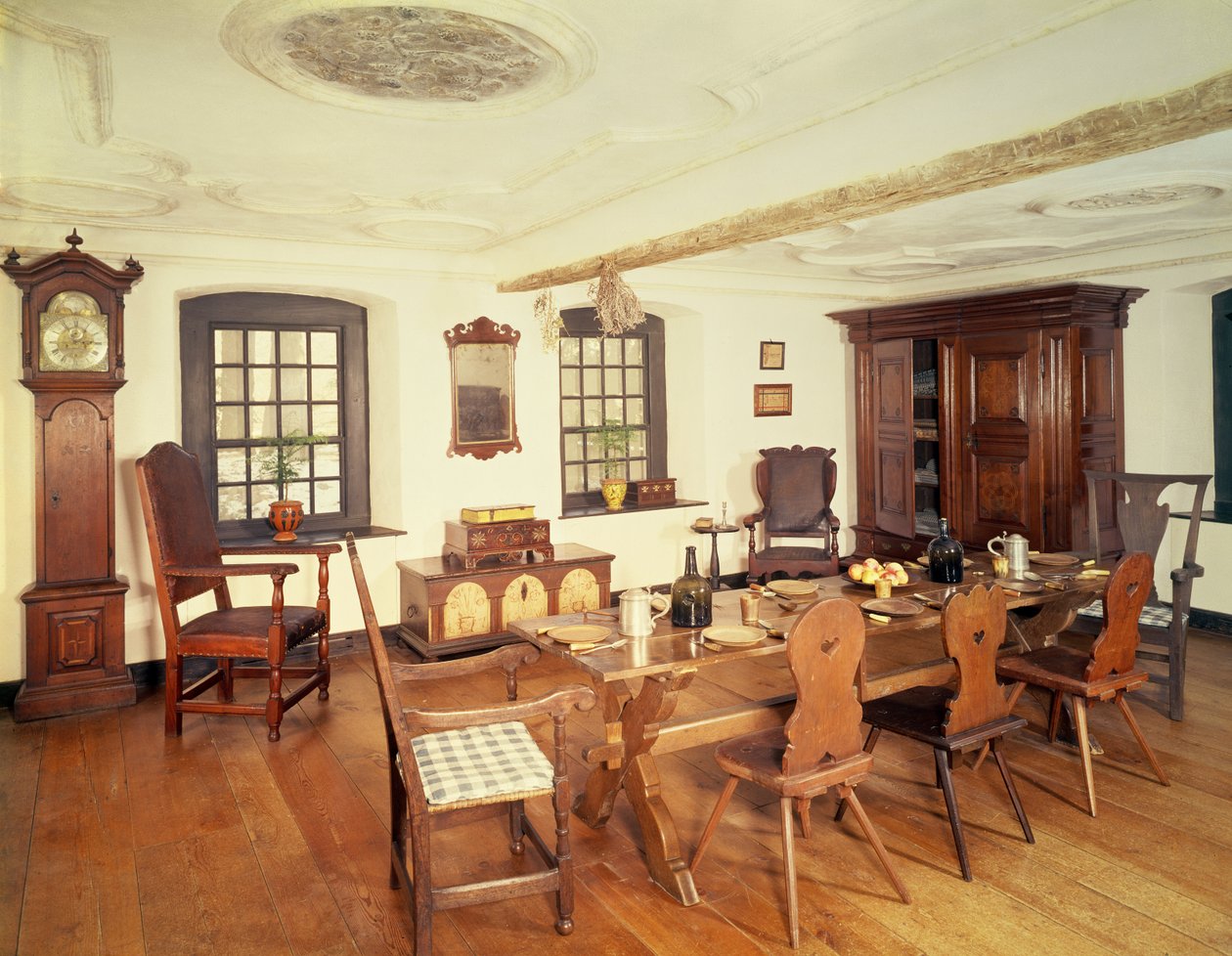 Kershner Salon, Wernersville, Pennsylvania, 1755 von Unbekannt Unbekannt