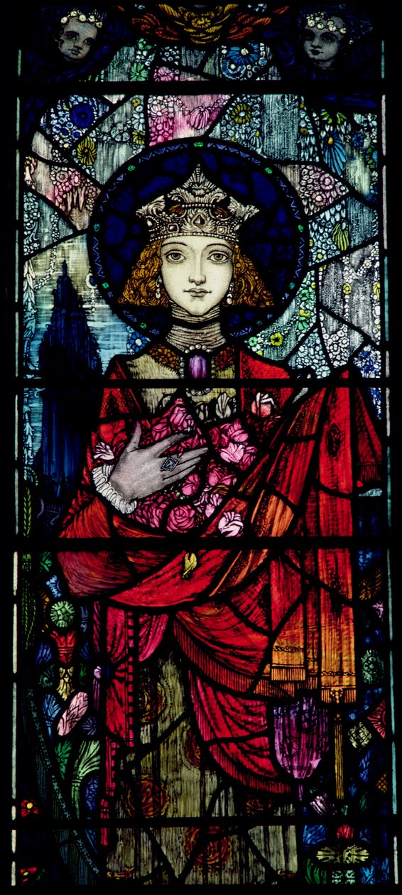 St. Elisabeth von Ungarn von Harry Clarke aus Dublin (1889-1931) von Unbekannt Unbekannt
