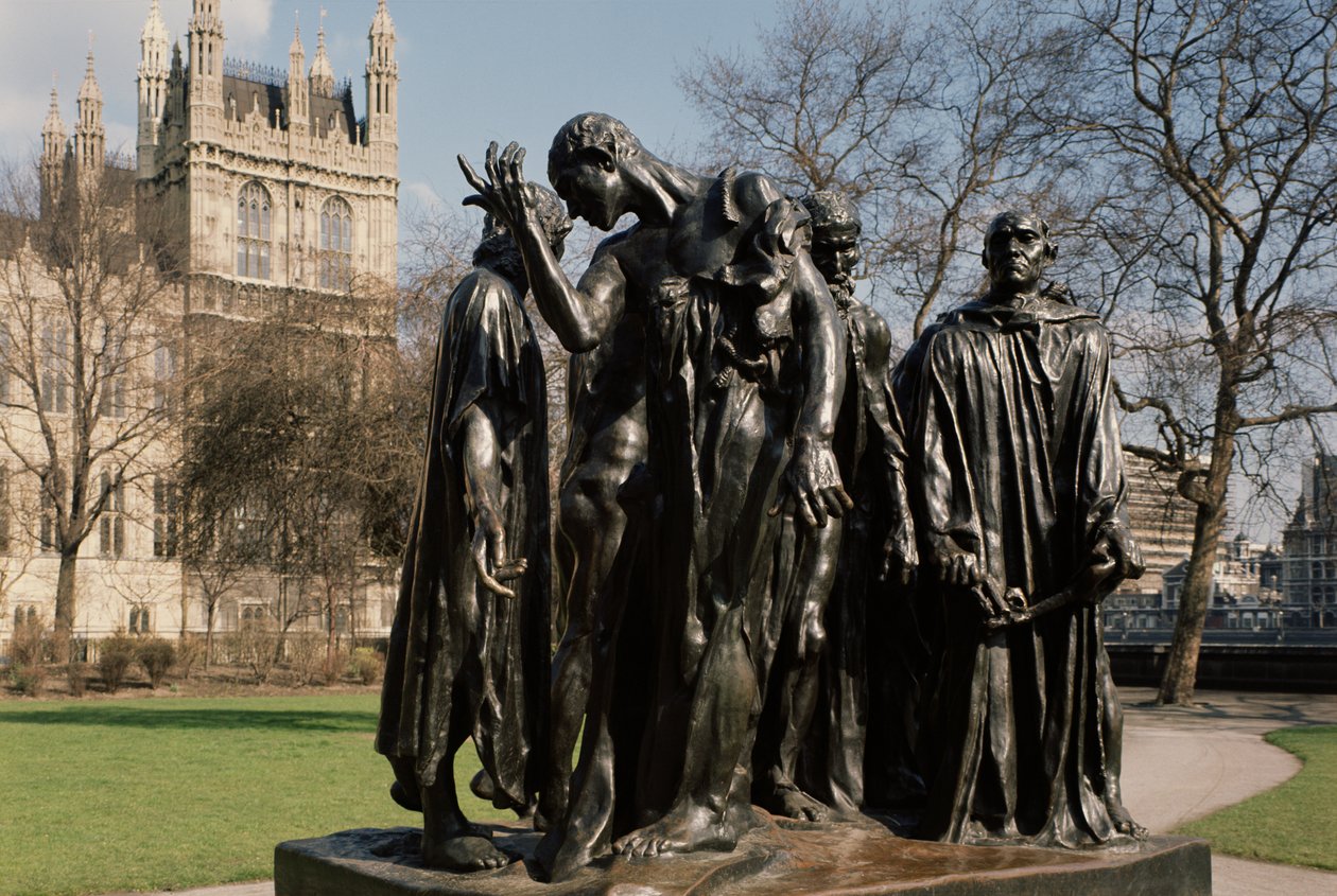 Die Bürger von Calais, von Auguste Rodin (1840-1917), fertiggestellt 1888 von Unbekannt Unbekannt