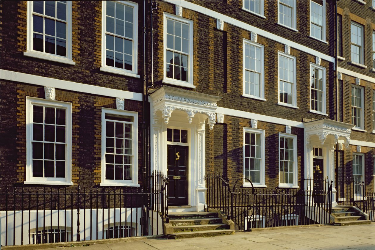 Zwei Häuser in Queen Annes Gate, Westminster, London von Unbekannt Unbekannt