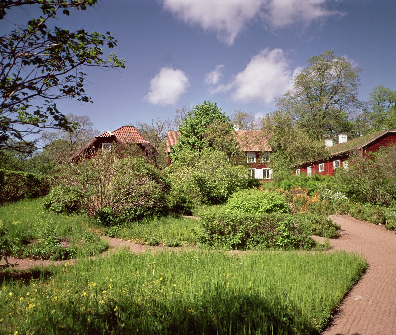 Blick auf das Haus von Carl Linnaeus, Hammarby, Uppsala, Schweden von Unbekannt Unbekannt