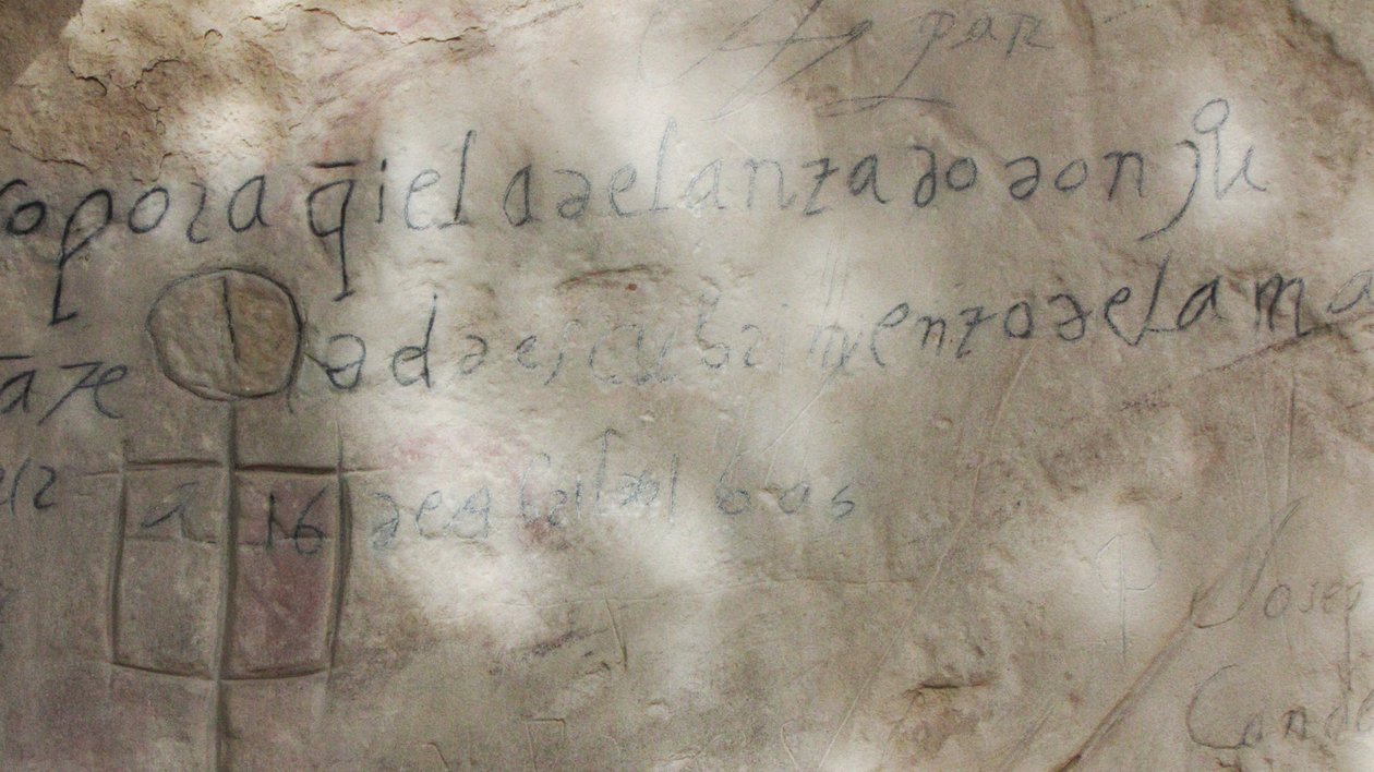 Inschriften an der Klippe, Don Juan de Onate El Morro National Monument, New Mexico, 1605 von Unbekannt Unbekannt