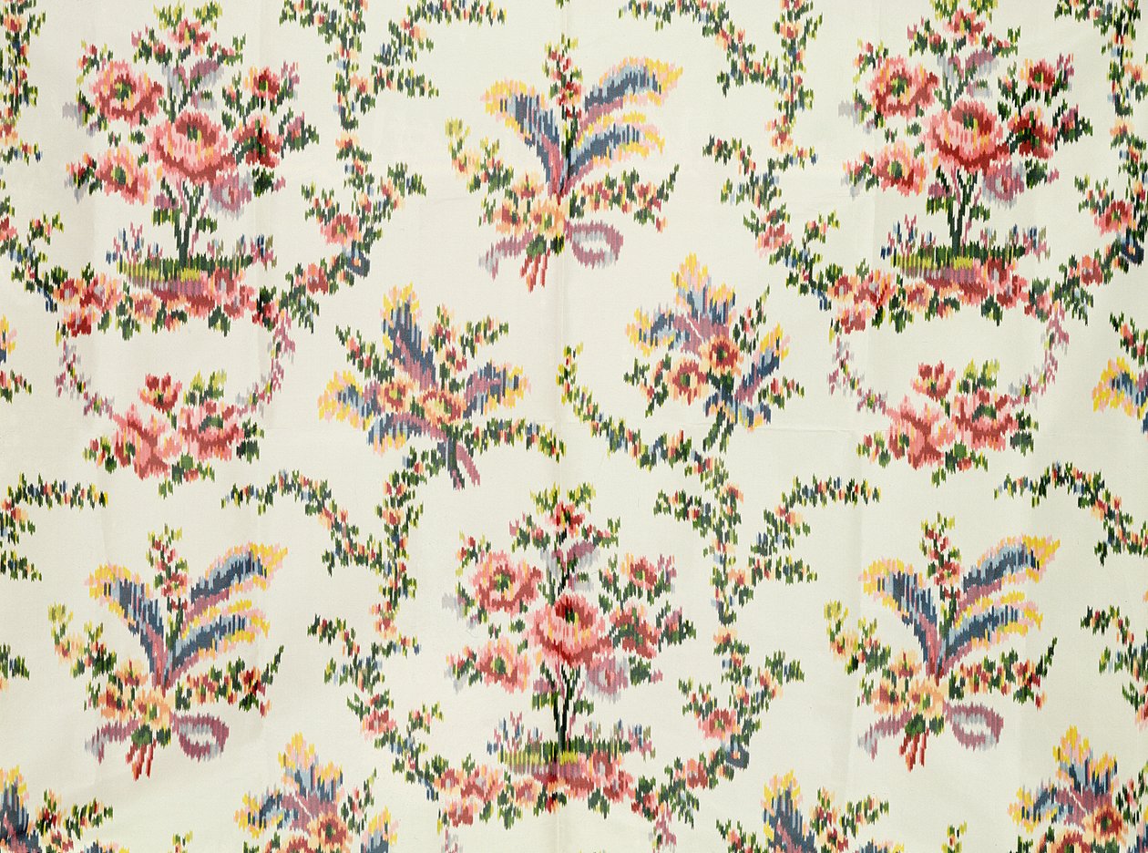 Für Königin Marie Antoinette im Palast von St. Cloud gewebter Stoff, ca. 1797 von Unbekannt Unbekannt