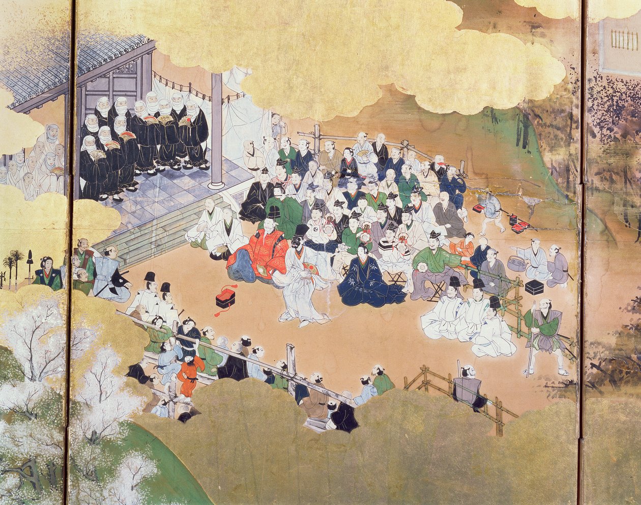 Szenen des städtischen Lebens unter der "Bakufu"-Regierung, aus einer Aufführung des Noh-Dramas, Tosa-Schule, 1800, Japanisch von Unbekannt Unbekannt