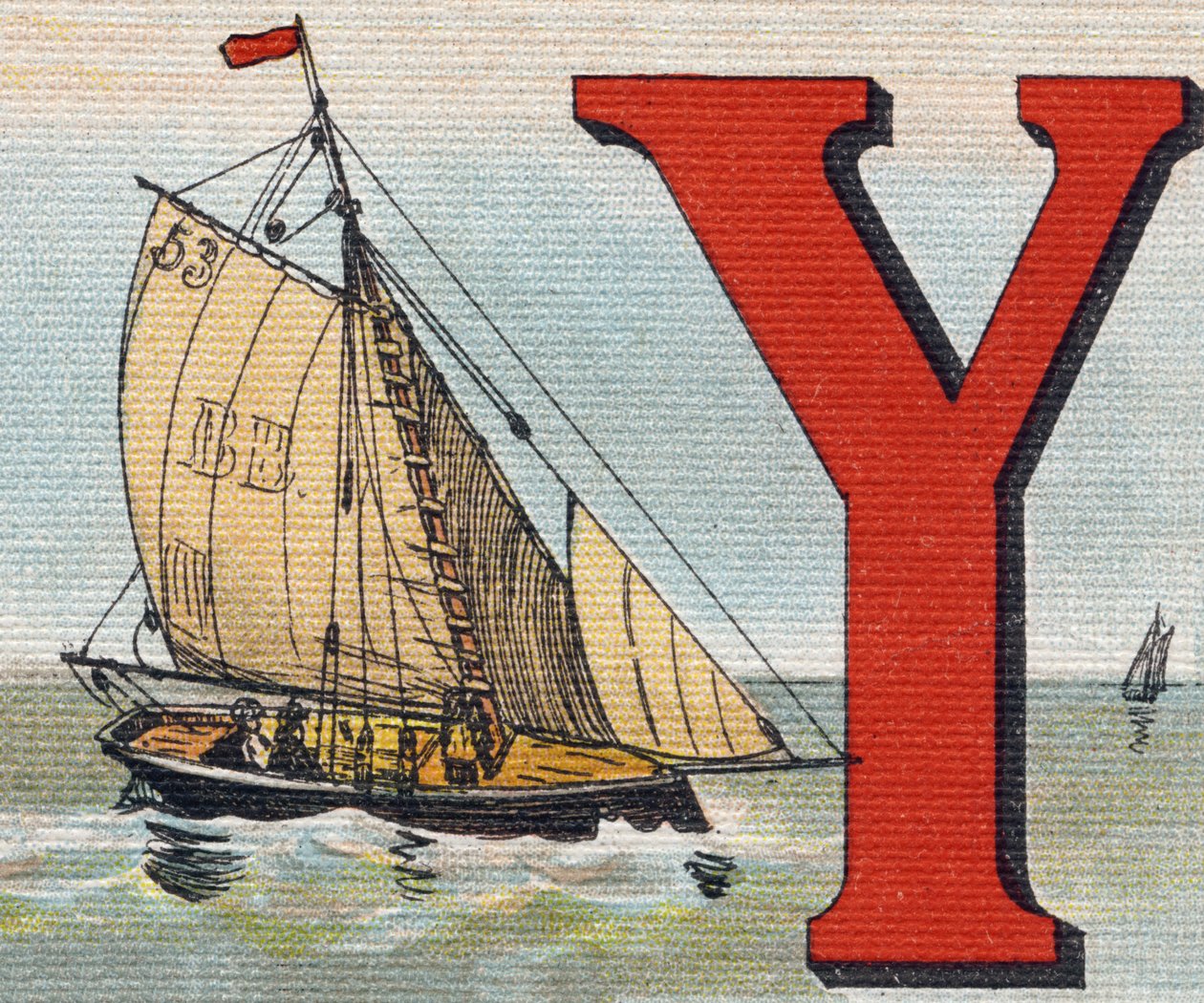 Eine Yacht von Unbekannt