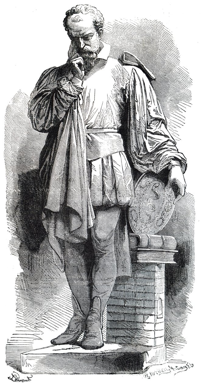 Eine Statue von Bernard Palissy von Unbekannt