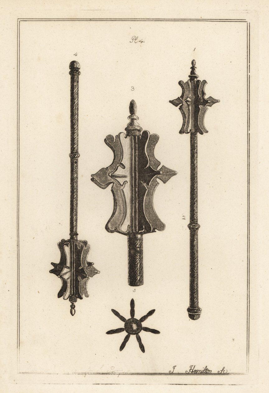 Alte Eisenkeule in der Sammlung von Gustavus Brander von Unbekannt