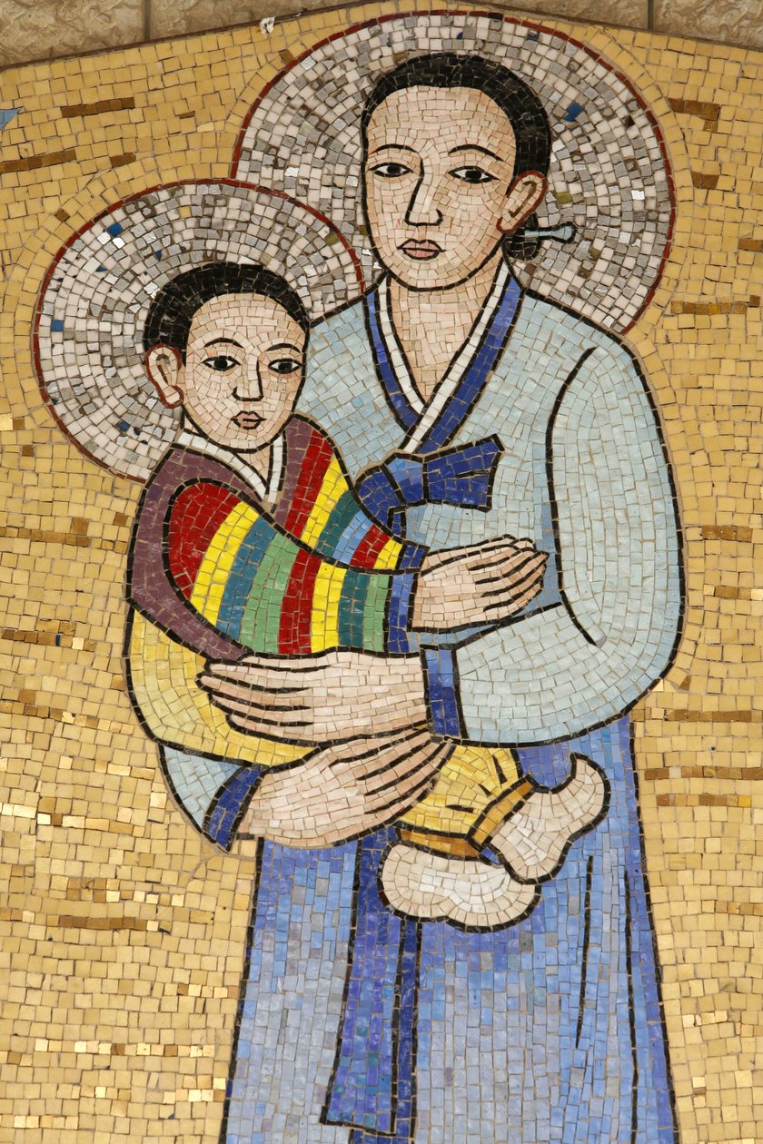 Verkündigungsbasilika: Koreanische Jungfrau, Nazareth, Israel von Unbekannt