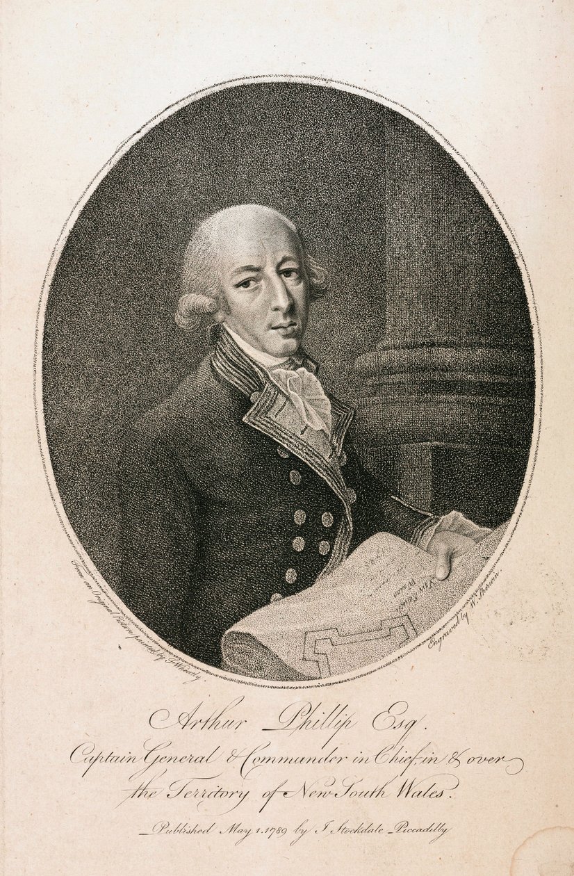 Arthur Phillip, britischer Marinekommandant, ca. 1789 von Unbekannt
