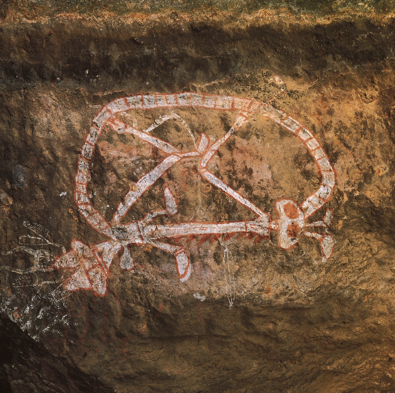 Australien, Northern Territory, Arnhem Land, Kakadu-Nationalpark, Nourlangie Rock, Aborigine-Felsmalereien von Benjamin Baud
