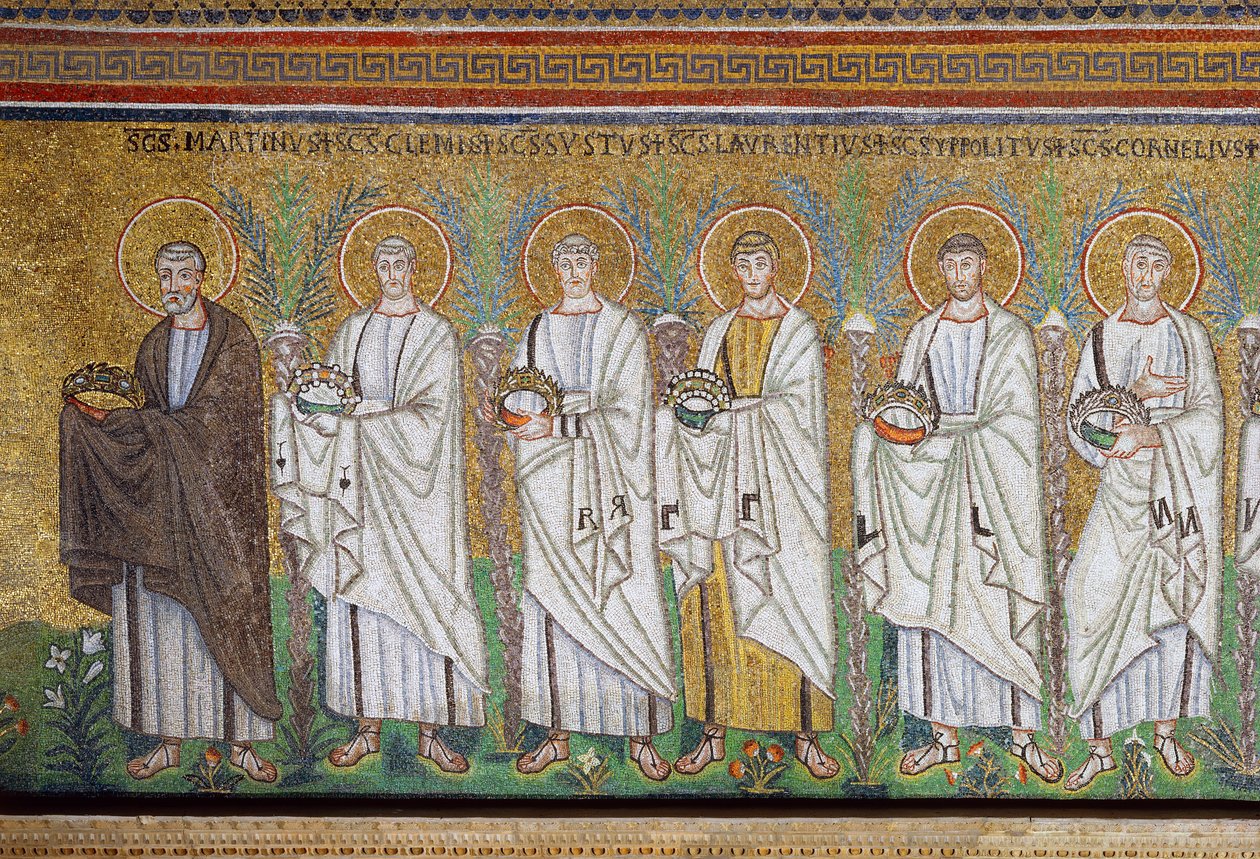 Detail der Mosaiken, die den heiligen Martin darstellen von Benjamin Baud