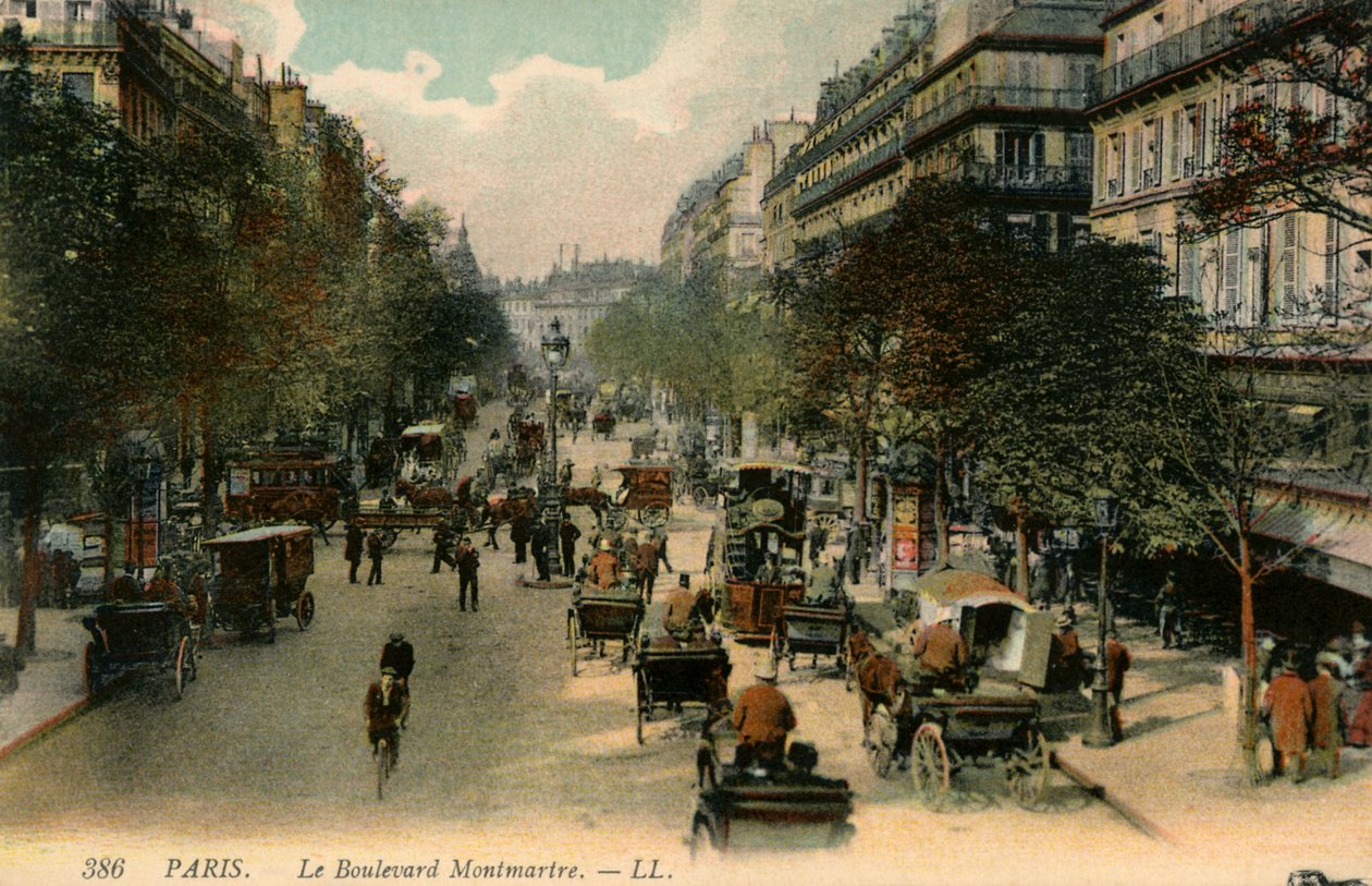 Boulevard Montmartre, Paris von Unbekannter Künstler
