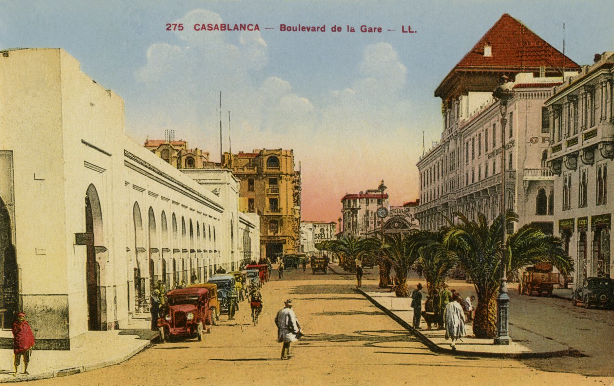 Boulevard de la Gare, Casablanca, Marokko von Unbekannter Künstler