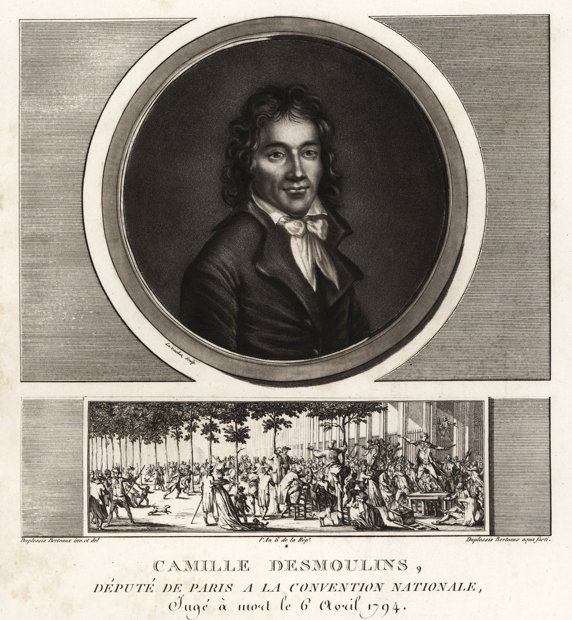 Camille Desmoulins, Abgeordneter von Paris bei der Nationalversammlung von Unbekannt