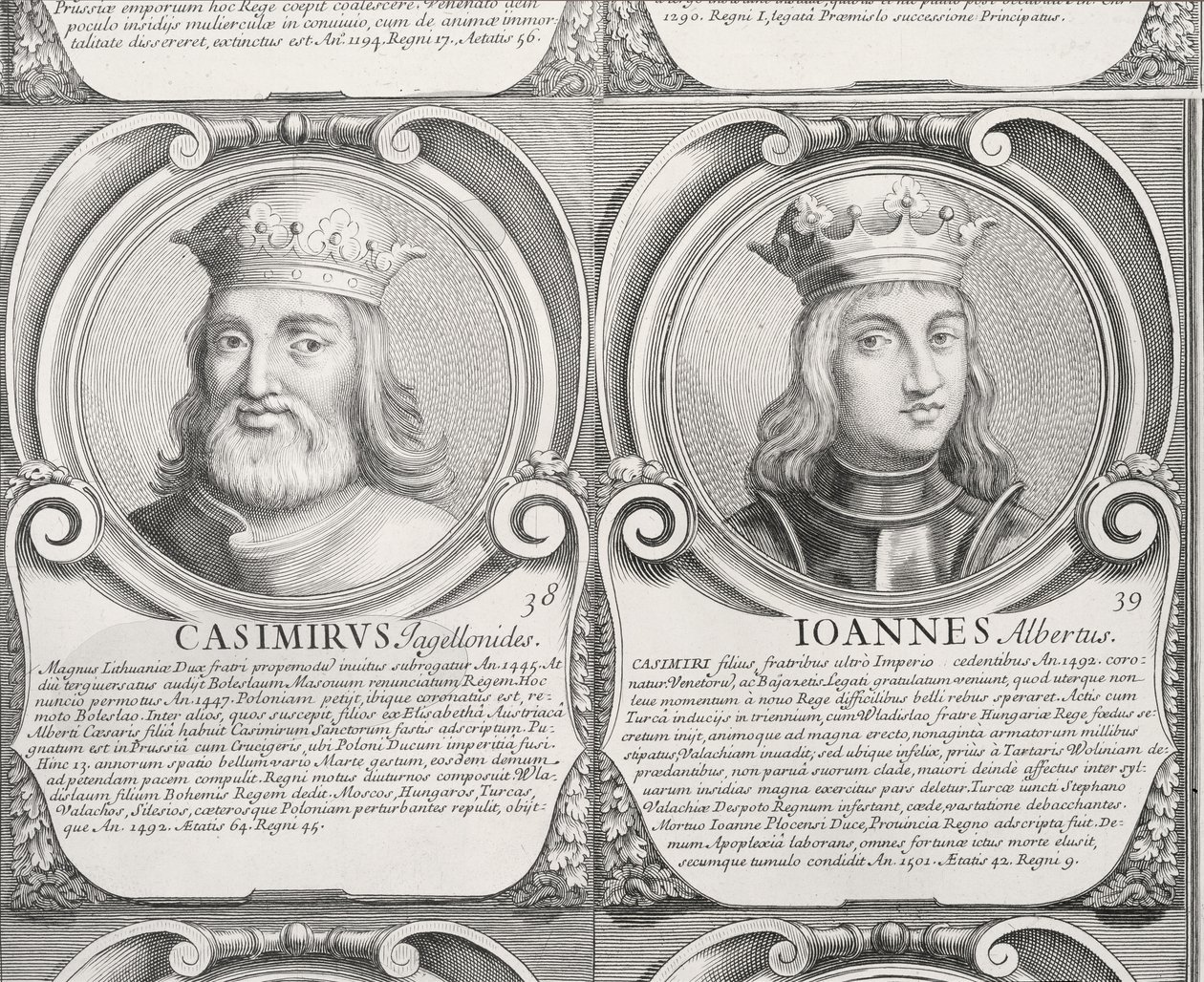 Kasimir IV. Jagiellon und Jan I. Olbracht, Nr. 38 und 39 aus 