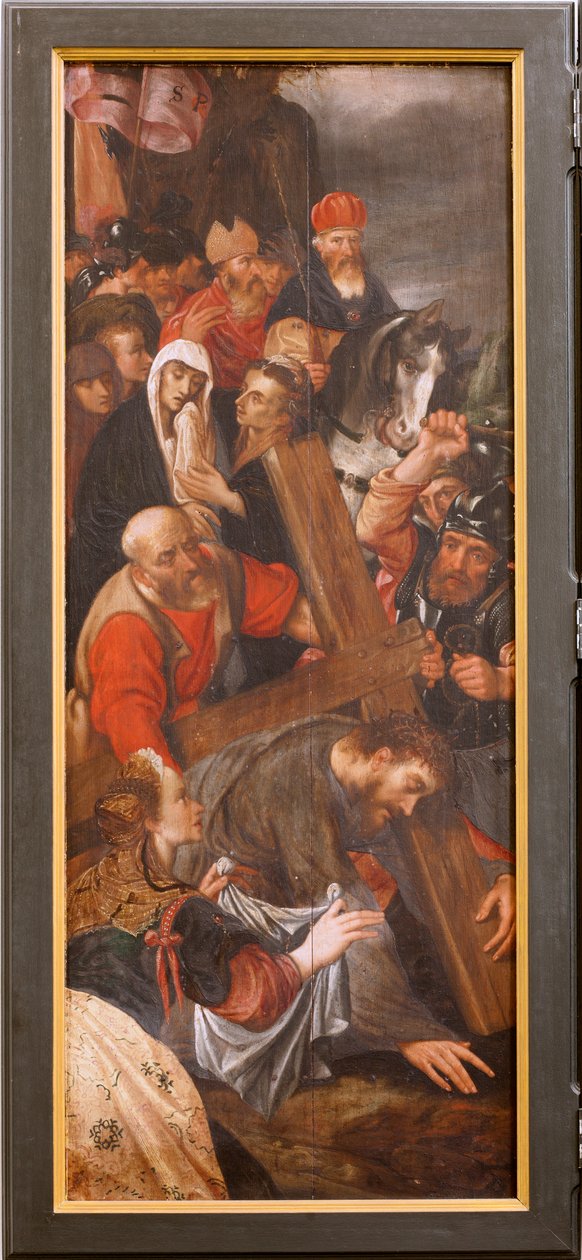 Kirche Saint-Martin. Innenansicht. Triptychon. Die Kreuzigung. von Unbekannter Künstler