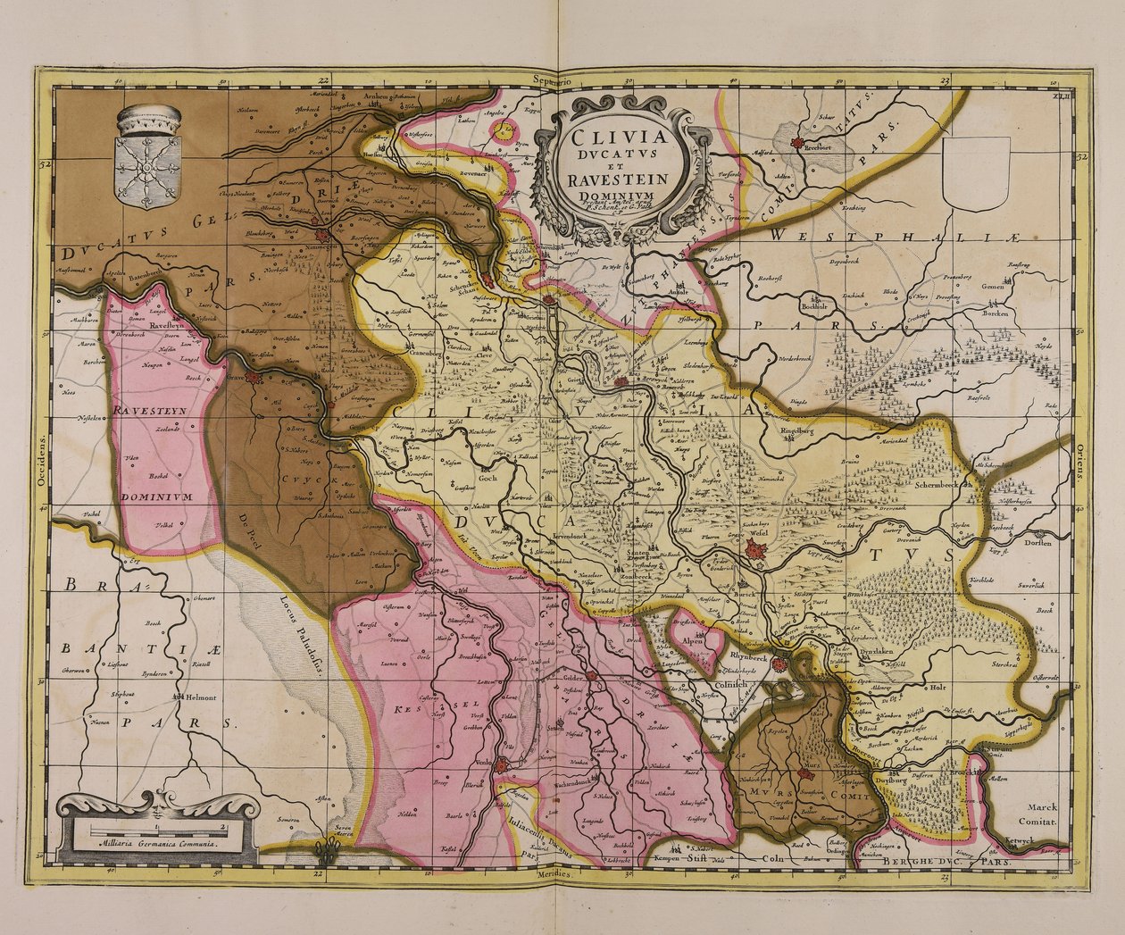 Cliuia ducatus et Rauestein dominium von Unbekannter Künstler
