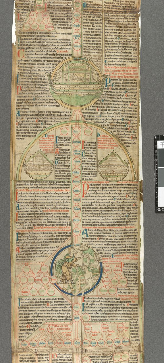 Detail eines Rundels aus Peter von Poitiers, Compendium historiae in genealogia Christi von Unbekannter Künstler