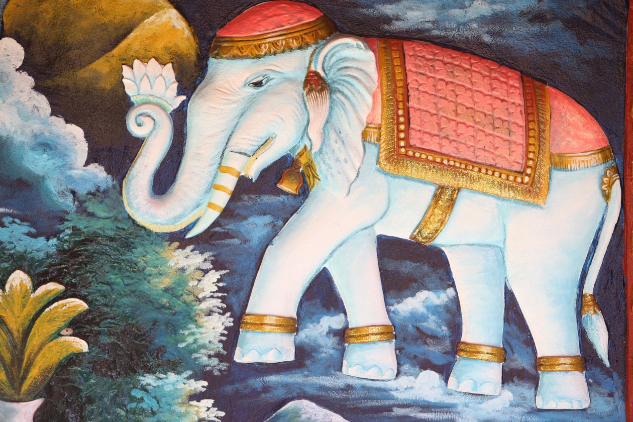 Ergebener Elefant, Siem Reap, Kambodscha von Unbekannt