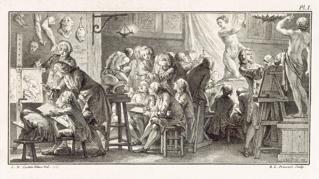 Zeichenklasse, Illustration aus 