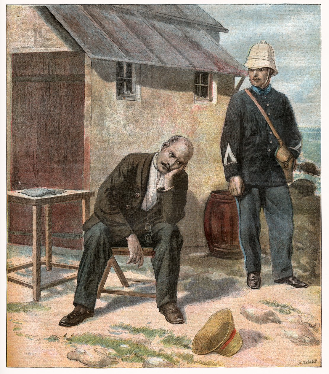 Dreyfus-Affäre. 1896 von Unbekannter Künstler