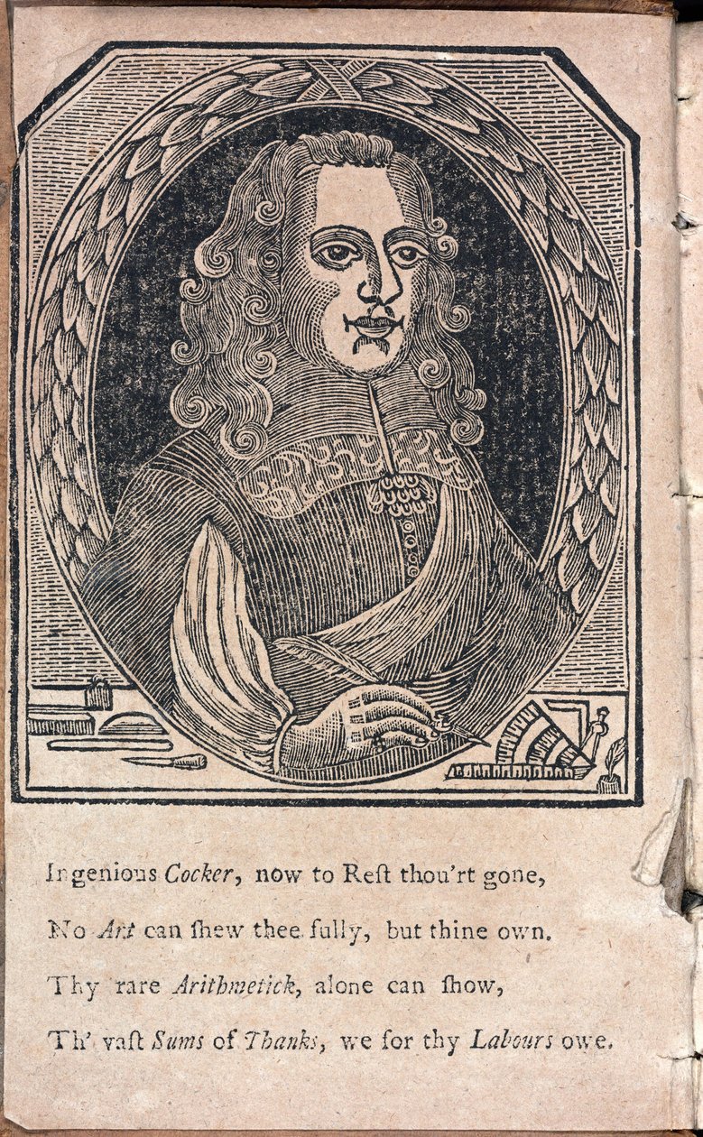 Edward Cocker, englischer Mathematiker und Graveur von Unbekannt