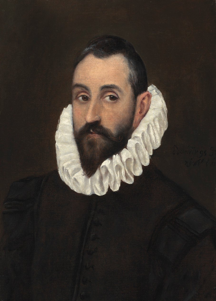 El Greco - Porträt eines Gentlemans von Unbekannter Künstler