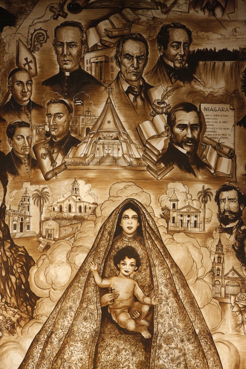 El mural de la Ermita, Fresko in der Kirche Ermita de la Caridad, Miami, Vereinigte Staaten von Unbekannt