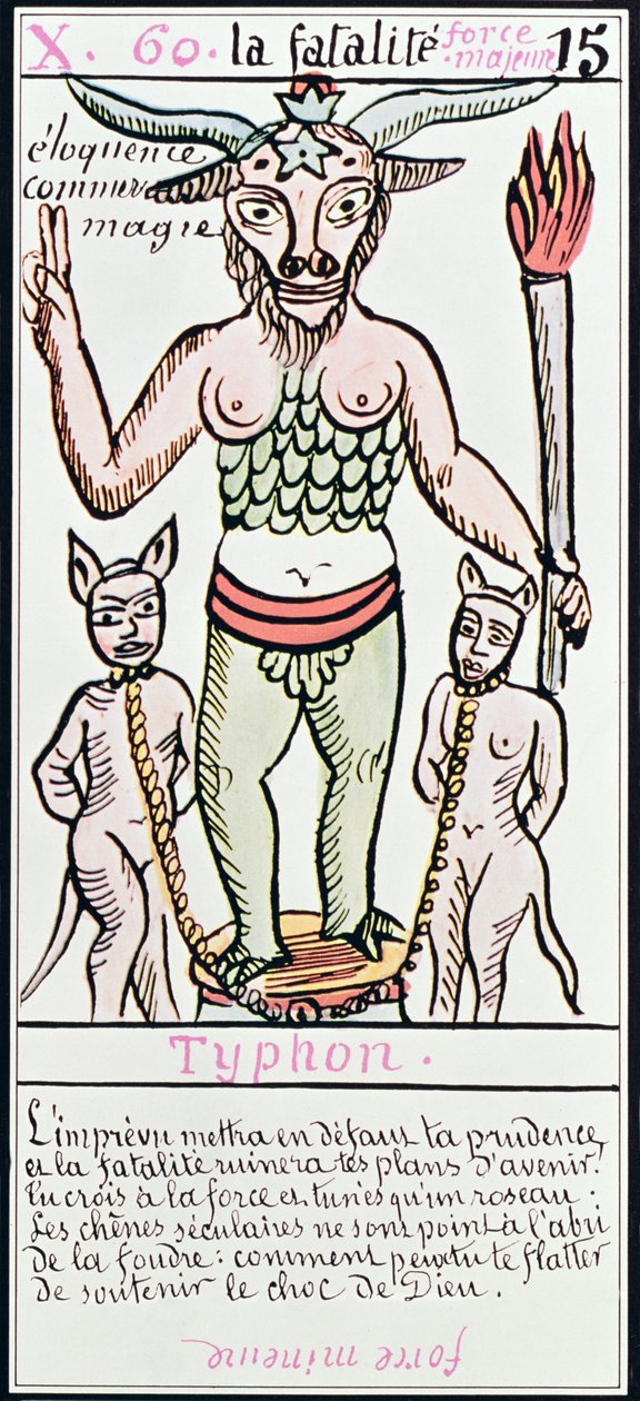 Schicksal, Tarotkarte, Französisch von Unbekannt