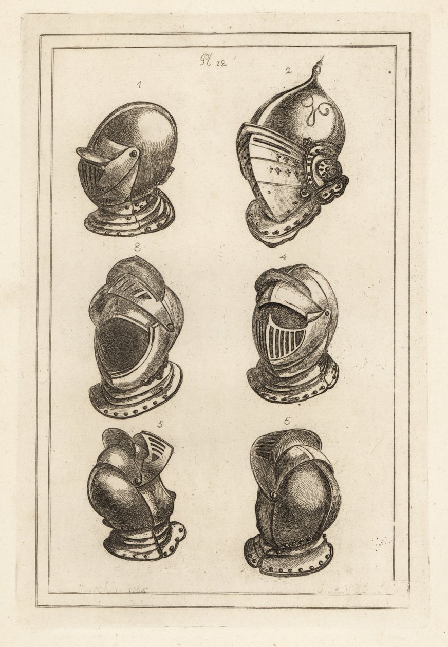 Flämische Helme aus der Waffenkammer in Breda von Unbekannt