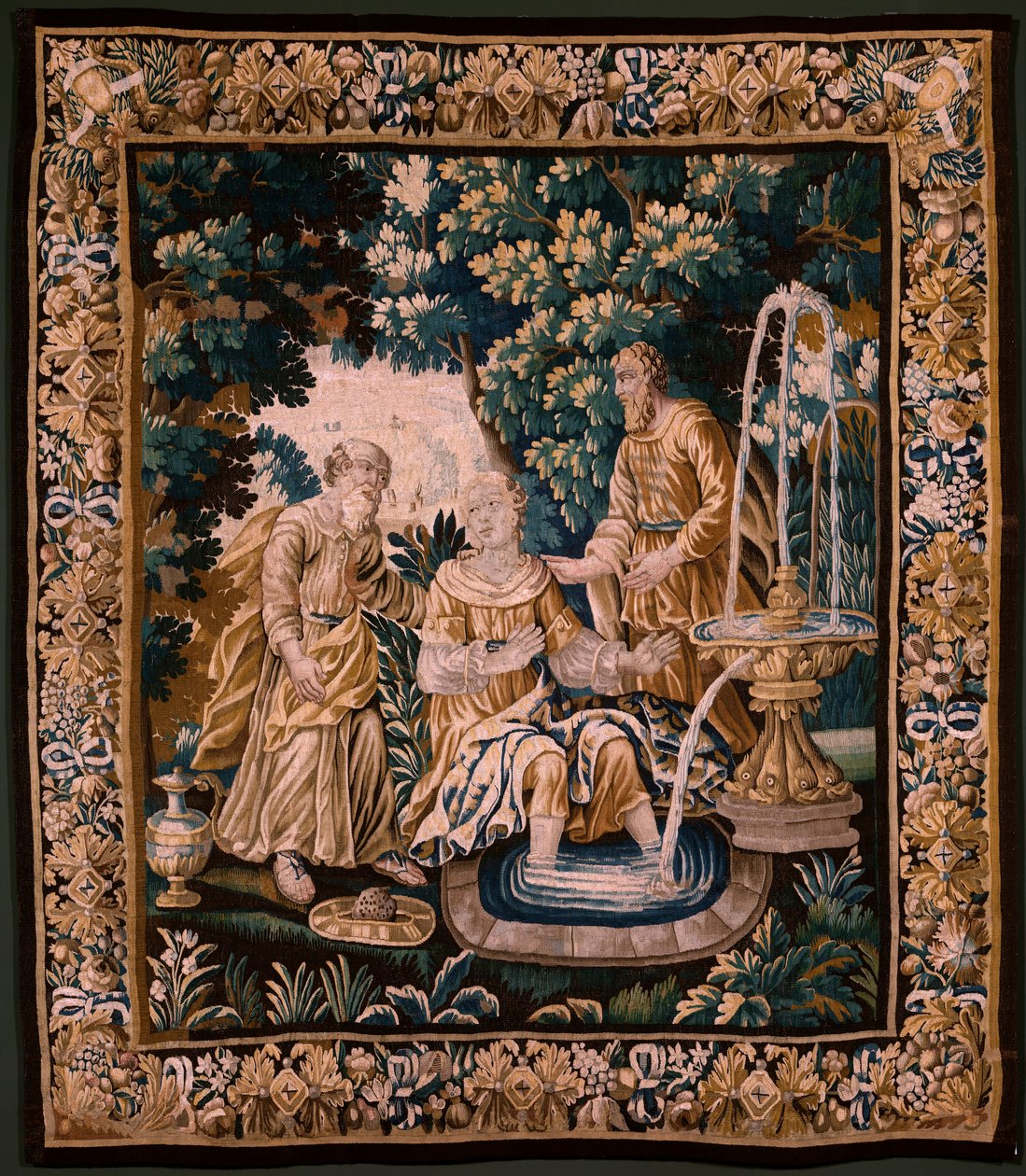 Flämischer Wandteppich. Susanna und die Ältesten. Atelier von Oudenaarde von Alec Hunter