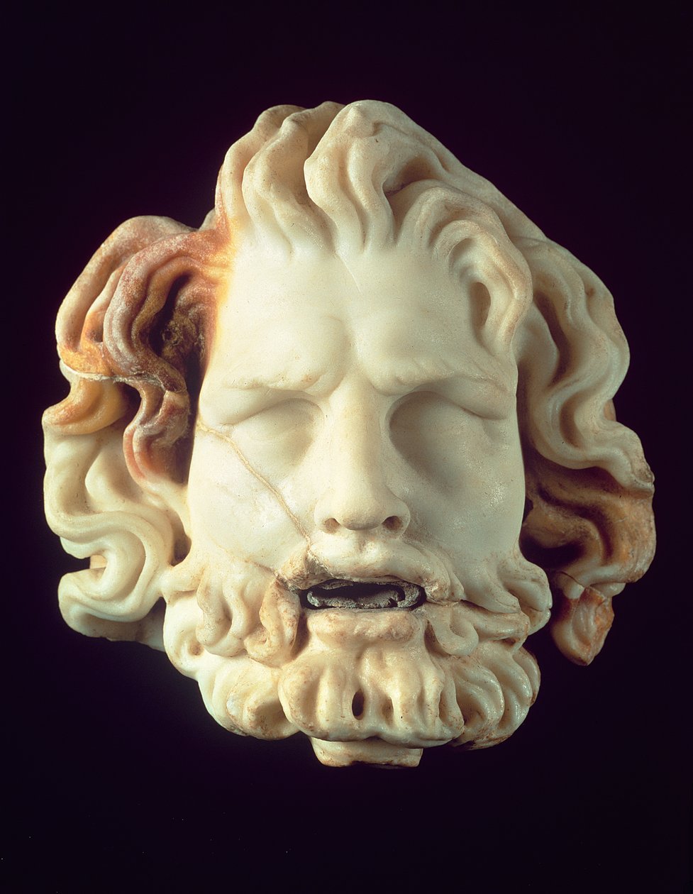 Brunnenkopf in Form des Kopfes von Oceanus, Pompeji von Unbekannt
