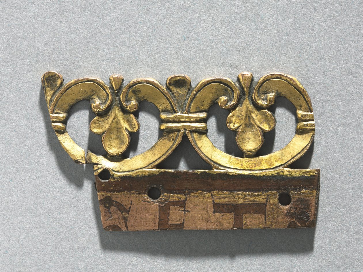 Fragment eines ornamentalen Wappens von einem Reliquienschrein, ca. 1165-1180 von Unbekannt