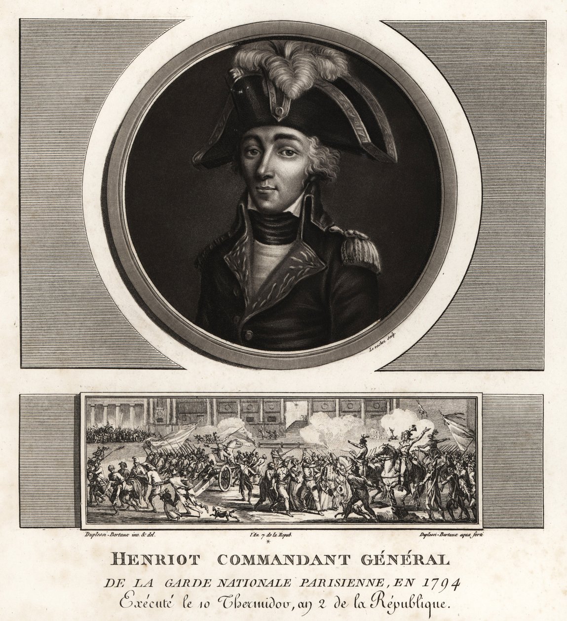 Francois Henriot, Jakobinerführer, Generalleutnant der Pariser Nationalgarde, hingerichtet 1794 von Unbekannt